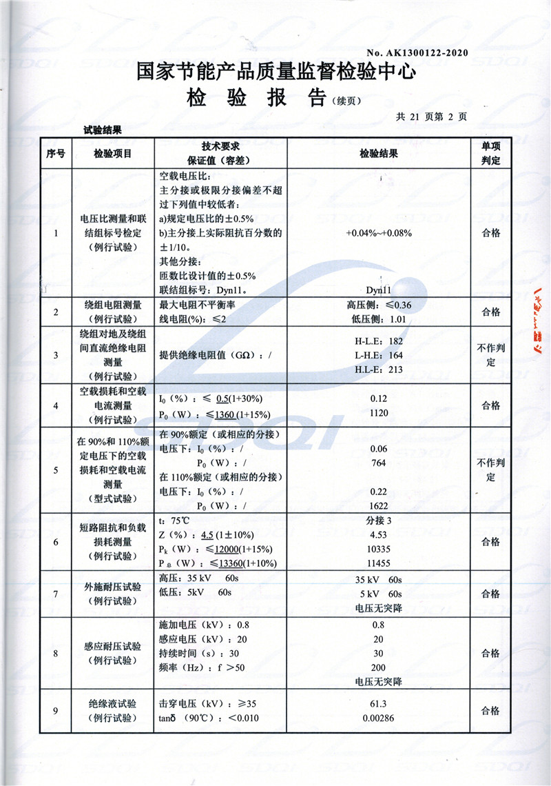 高低压试验报告-S11-1250兴和兴和兴和油浸式变压器-2.jpg